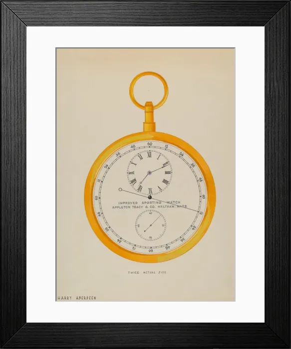 Framed Print : Sporting Watch, c. 1936. Creator: Harry G Aberdeen Framed Print : Sporting Watch, c. 1936. Creator: Harry G Aberdeen
