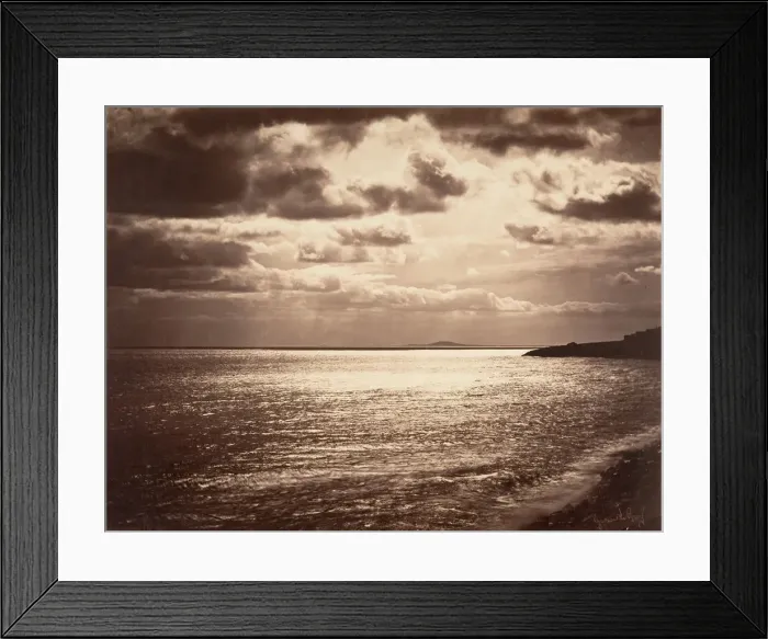 Framed Print : Mer Mediterranee - Sete, 1857. Creator: Gustave Le Gray Framed Print : Mer Mediterranee - Sete, 1857. Creator: Gustave Le Gray