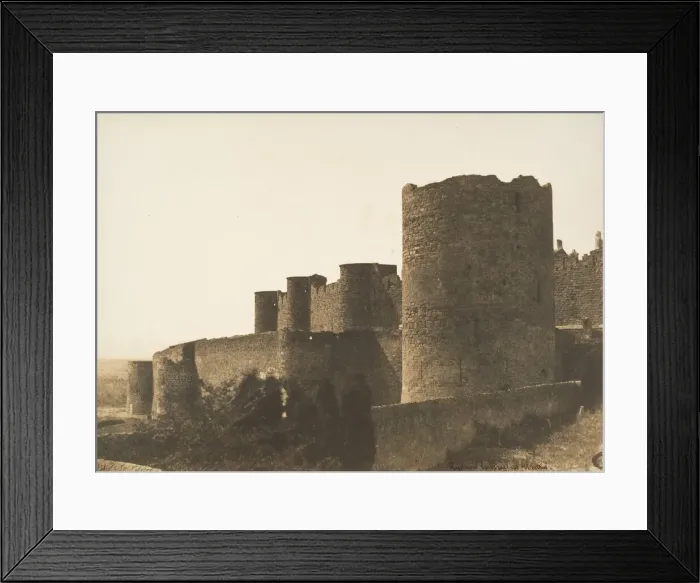 Framed Print : The Ramparts of Carcassonne, 1851. Creator: Gustave Le Gray Framed Print : The Ramparts of Carcassonne, 1851. Creator: Gustave Le Gray