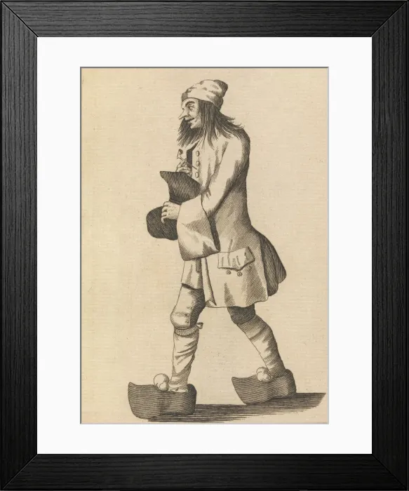 Framed Print : Happy Peasant, August 1, 1771. Creator: Unknown Framed Print : Happy Peasant, August 1, 1771. Creator: Unknown