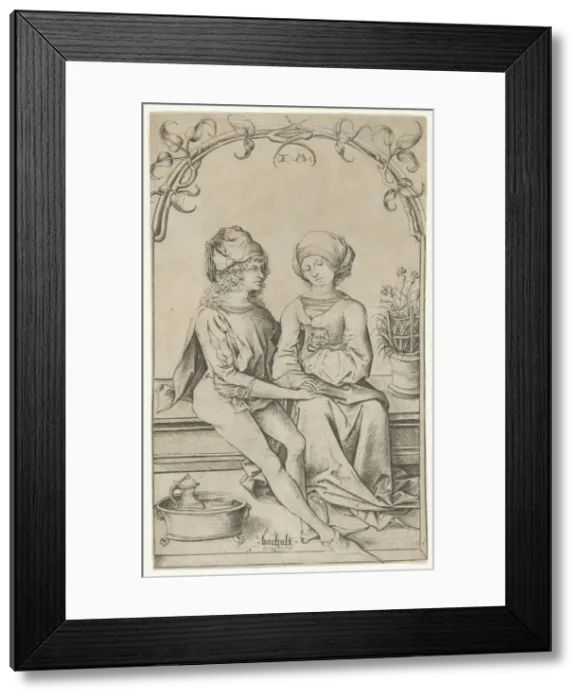 Framed Print : The Lovers. Creator: Israhel van Meckenem Framed Print : The Lovers. Creator: Israhel van Meckenem