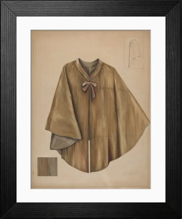 Framed Print : Quaker Cape, c. 1937. Creator: Marie Alain Framed Print : Quaker Cape, c. 1937. Creator: Marie Alain