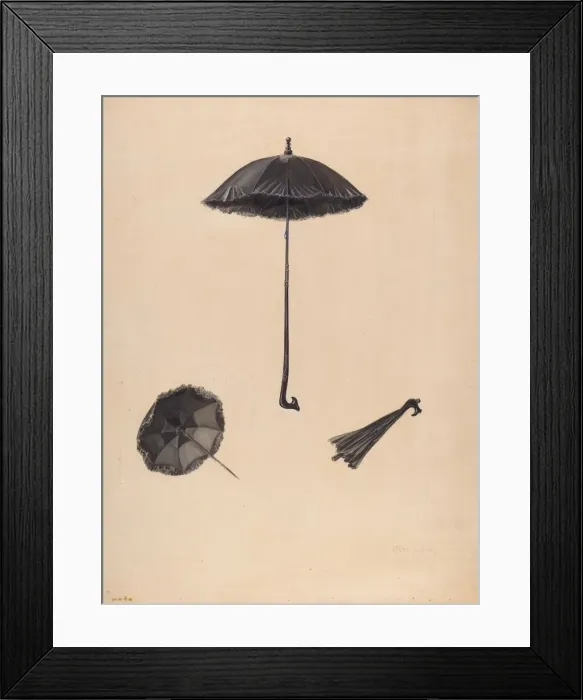 Framed Print : Parasol, c. 1938. Creator: Marie Alain Framed Print : Parasol, c. 1938. Creator: Marie Alain