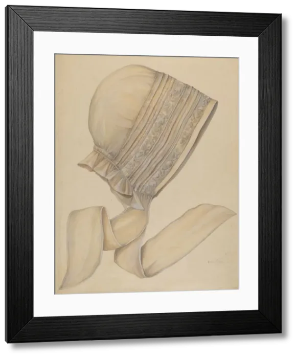 Framed Print : Night Cap, c. 1939. Creator: Marie Alain Framed Print : Night Cap, c. 1939. Creator: Marie Alain