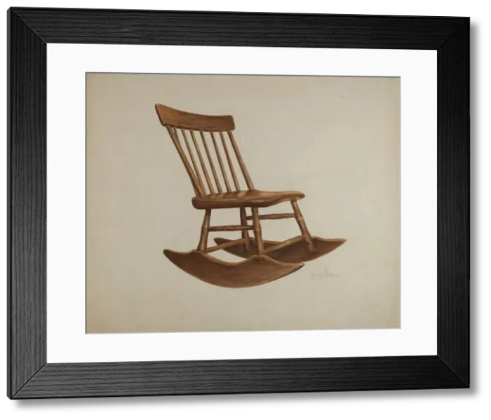 Framed Print : Chair, c. 1936. Creator: Charles Bowman Framed Print : Chair, c. 1936. Creator: Charles Bowman