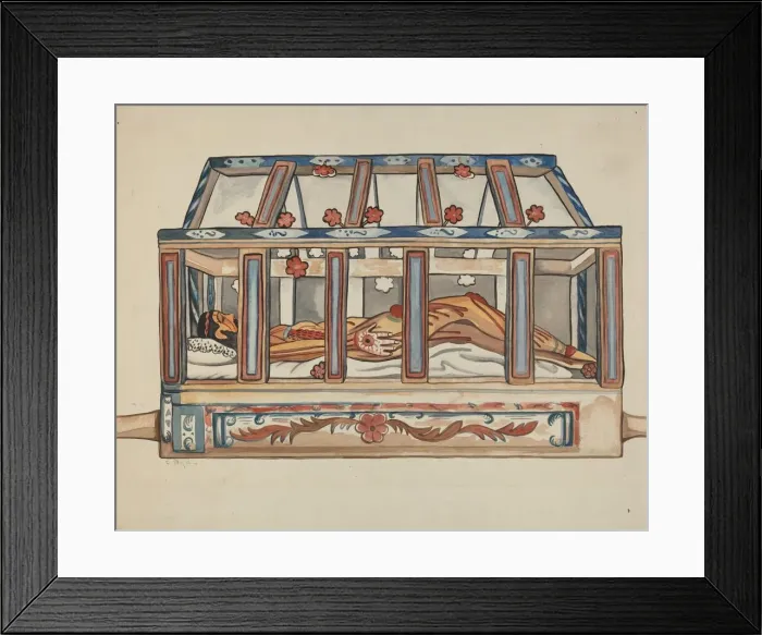 Framed Print : Christ in Sepulchre, 1935 / 1942. Creator: E. Boyd Framed Print : Christ in Sepulchre, 1935 / 1942. Creator: E. Boyd