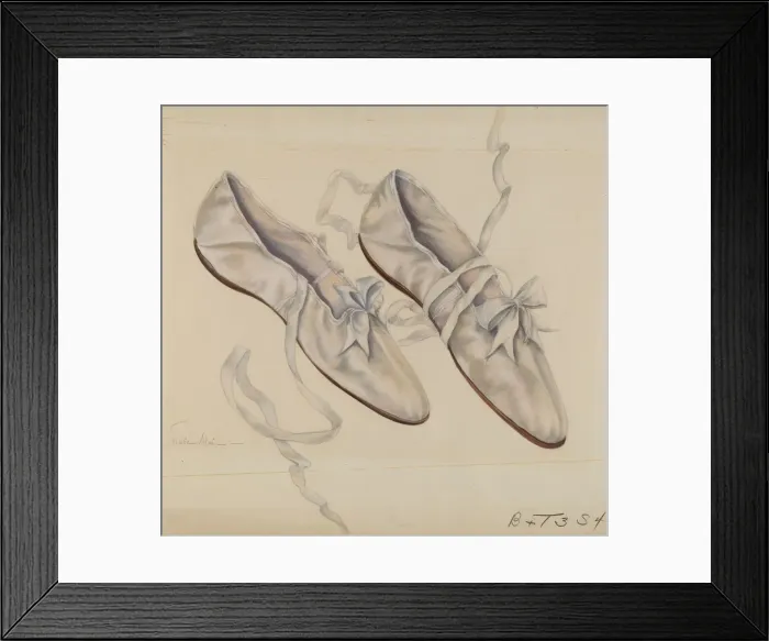 Framed Print : Walking Slippers, c. 1936. Creator: Marie Alain Framed Print : Walking Slippers, c. 1936. Creator: Marie Alain