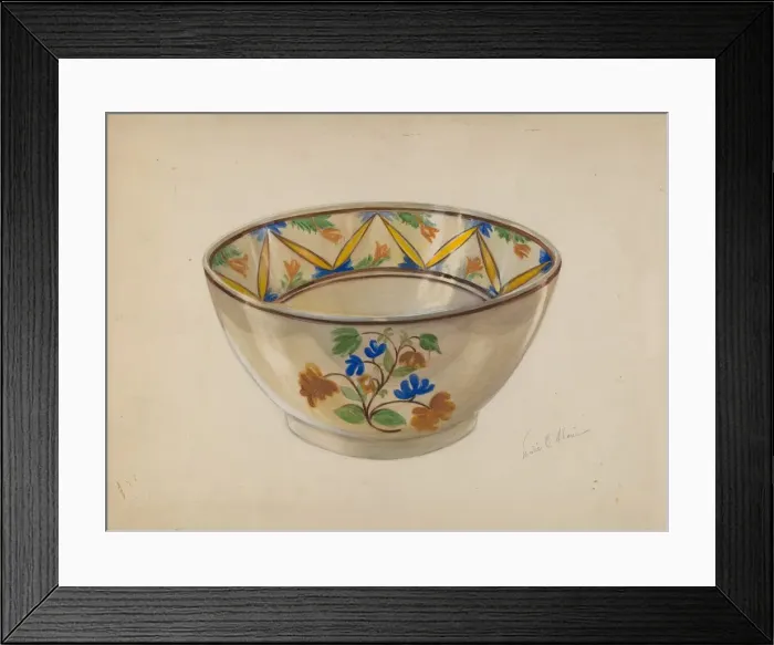 Framed Print : Bowl, c. 1936. Creator: Marie Alain Framed Print : Bowl, c. 1936. Creator: Marie Alain