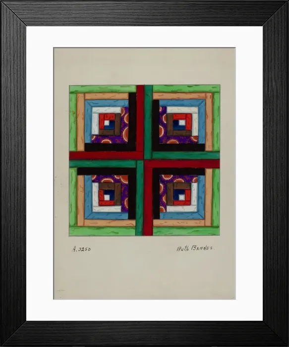 Framed Print : Quilt, c. 1936. Creator: Ruth M Barnes Framed Print : Quilt, c. 1936. Creator: Ruth M Barnes