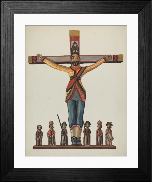 Framed Print : Bulto; Saint Acacio, 1935 / 1942. Creator: E. Boyd Framed Print : Bulto; Saint Acacio, 1935 / 1942. Creator: E. Boyd
