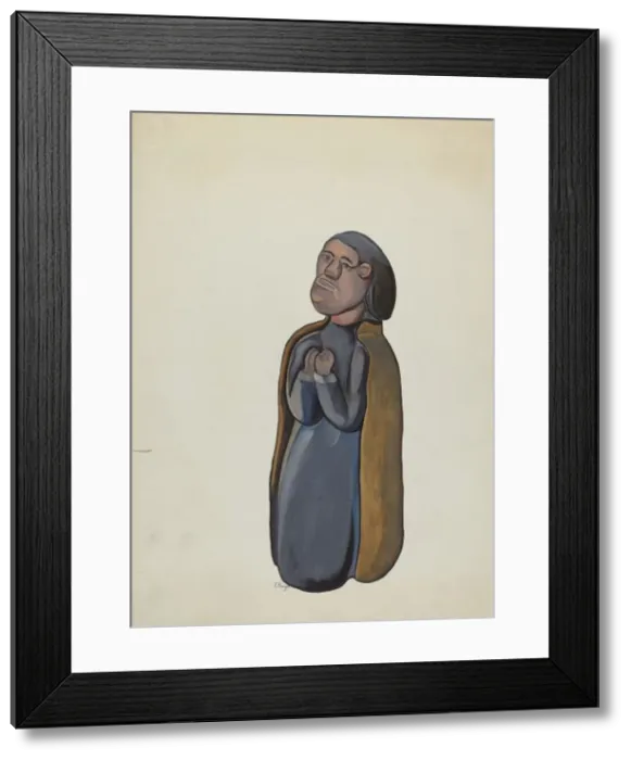 Framed Print : Bulto, probably San Antonio, c. 1936. Creator: E. Boyd Framed Print : Bulto, probably San Antonio, c. 1936. Creator: E. Boyd