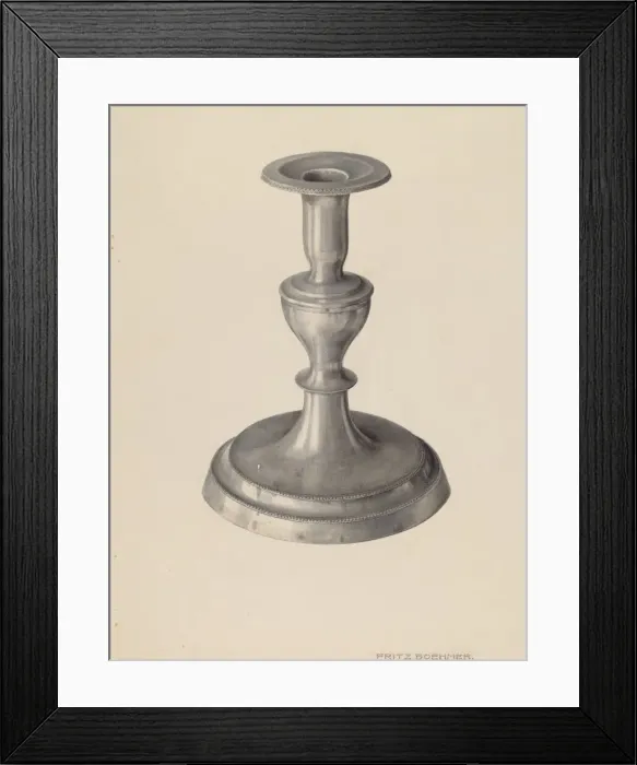 Framed Print : Candlestick, c. 1939. Creator: Fritz Boehmer Framed Print : Candlestick, c. 1939. Creator: Fritz Boehmer