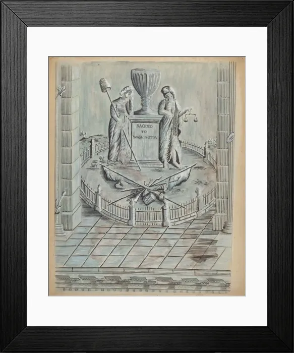 Framed Print : Wall Paper (Fragment), c. 1939. Creator: Charles Bowman Framed Print : Wall Paper (Fragment), c. 1939. Creator: Charles Bowman