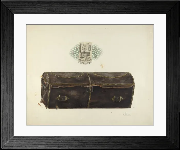 Framed Print : Trunk, c. 1938. Creator: Charles Bowman Framed Print : Trunk, c. 1938. Creator: Charles Bowman