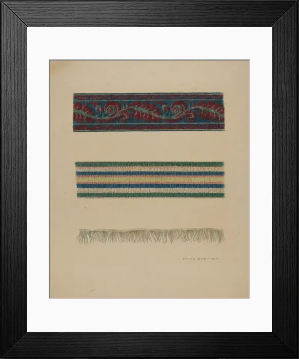 Framed Print : Upholstery Trim, c. 1938. Creator: Fritz Boehmer Framed Print : Upholstery Trim, c. 1938. Creator: Fritz Boehmer