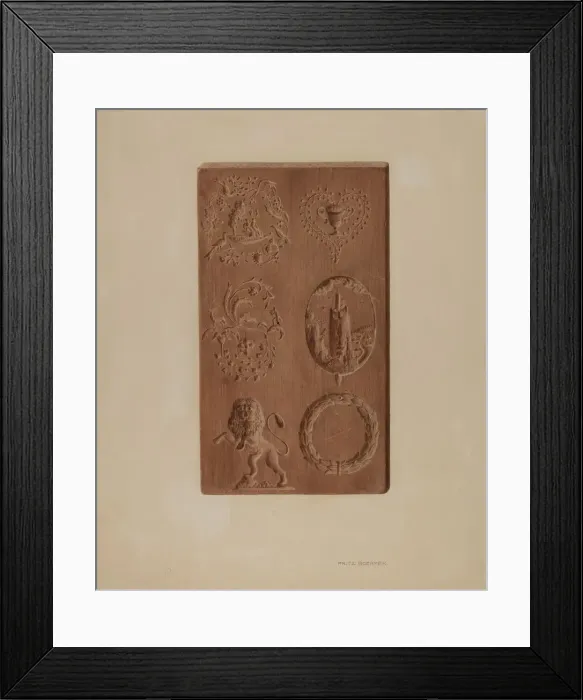 Framed Print : Springerle for Christmas Cookies, 1935 / 1942. Creator: Fritz Boehmer Framed Print : Springerle for Christmas Cookies, 1935 / 1942. Creator: Fritz Boehmer