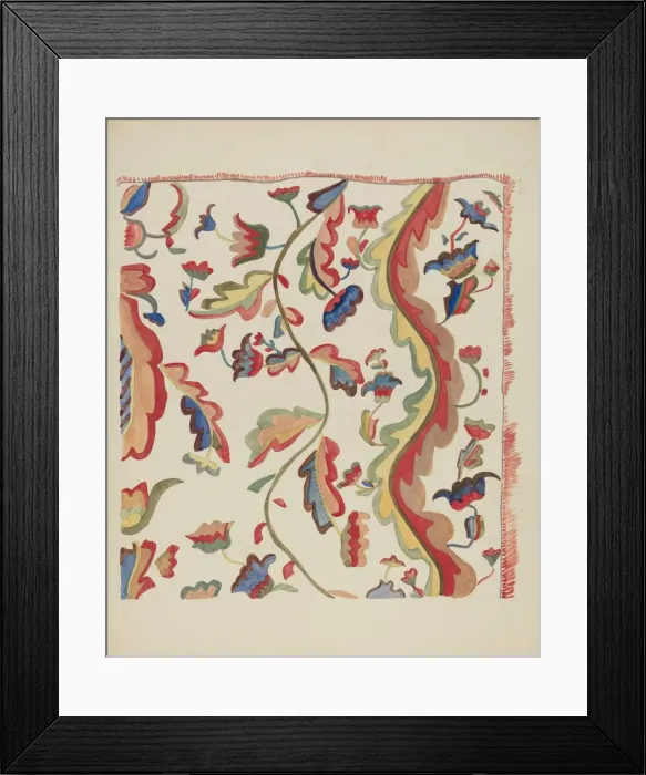 Framed Print : Bedspread, c. 1936. Creator: E. Boyd Framed Print : Bedspread, c. 1936. Creator: E. Boyd