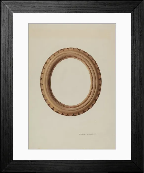Framed Print : Pottery Picture Frame, c. 1939. Creator: Fritz Boehmer Framed Print : Pottery Picture Frame, c. 1939. Creator: Fritz Boehmer