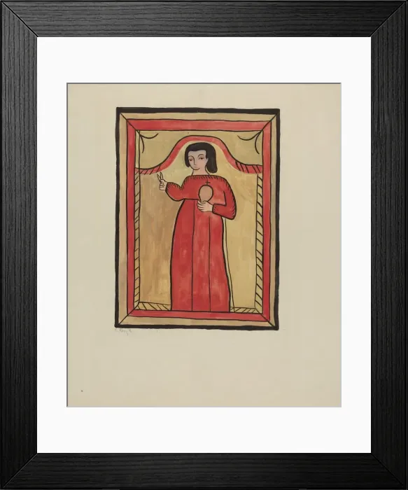 Framed Print : The Christ Child-Retalba El Nino Perdido, (The Lost Child) a Retabla, 1935 / 1942 Framed Print : The Christ Child-Retalba El Nino Perdido, (The Lost Child) a Retabla, 1935 / 1942