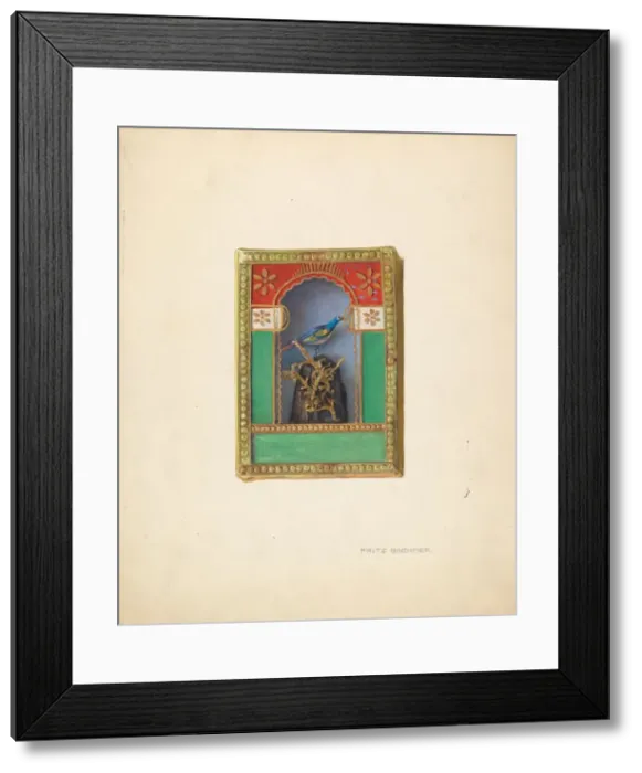 Framed Print : Ornamental Shadow Box, c. 1939. Creator: Fritz Boehmer Framed Print : Ornamental Shadow Box, c. 1939. Creator: Fritz Boehmer