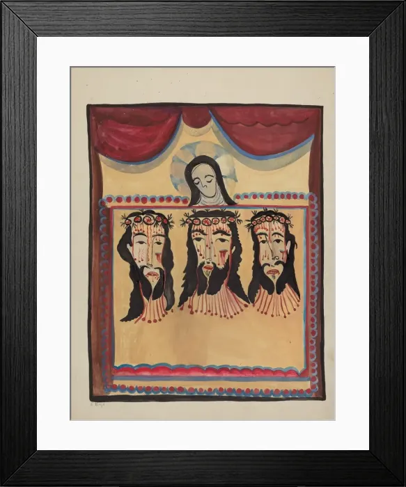 Framed Print : Retablo, 1935 / 1942. Creator: E. Boyd Framed Print : Retablo, 1935 / 1942. Creator: E. Boyd