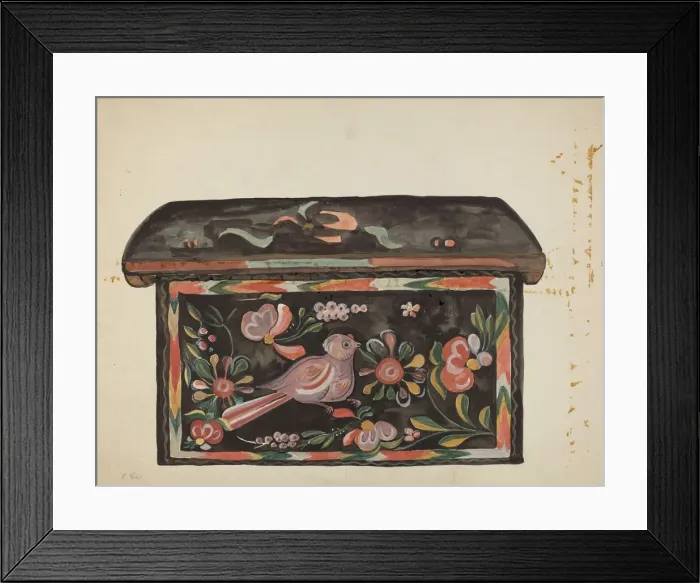 Framed Print : Native Pine Box, 1935 / 1942. Creator: E. Boyd Framed Print : Native Pine Box, 1935 / 1942. Creator: E. Boyd
