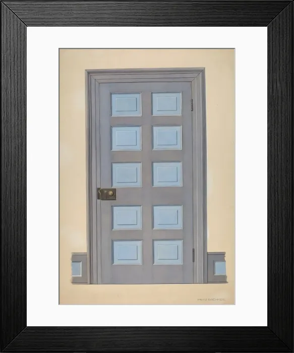 Framed Print : Zoar Door, c. 1938. Creator: Fritz Boehmer Framed Print : Zoar Door, c. 1938. Creator: Fritz Boehmer