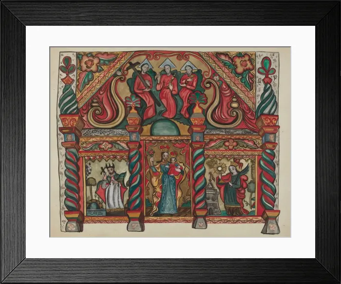 Framed Print : Laguna Main Altarpiece, 1935 / 1942. Creator: E. Boyd Framed Print : Laguna Main Altarpiece, 1935 / 1942. Creator: E. Boyd