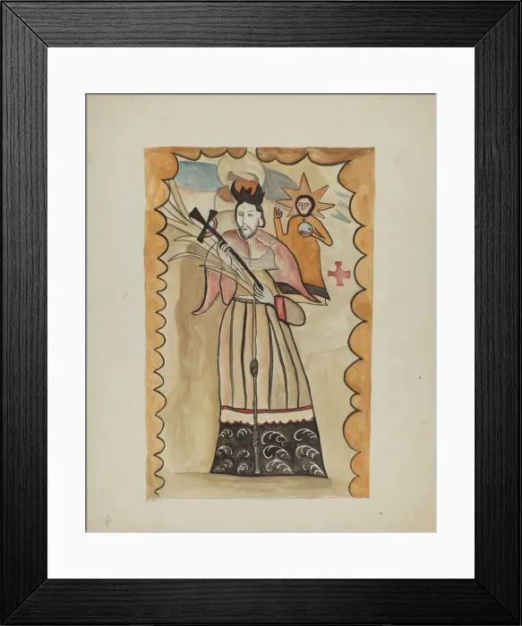 Framed Print : Retablo, 1935 / 1942. Creator: E. Boyd Framed Print : Retablo, 1935 / 1942. Creator: E. Boyd