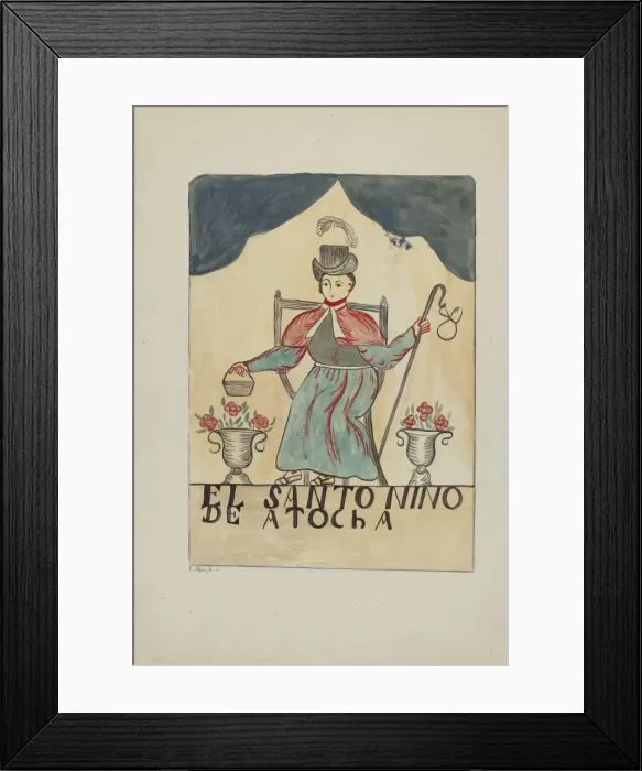 Framed Print : Retablo-Childs Saint, 1935 / 1942. Creator: E. Boyd Framed Print : Retablo-Childs Saint, 1935 / 1942. Creator: E. Boyd