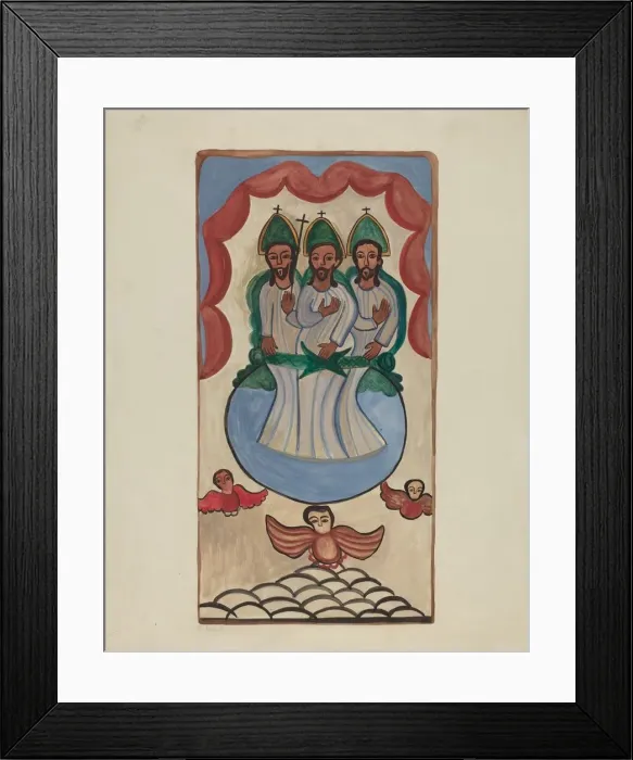 Framed Print : Retabla of the Trinity, c. 1936. Creator: E. Boyd Framed Print : Retabla of the Trinity, c. 1936. Creator: E. Boyd