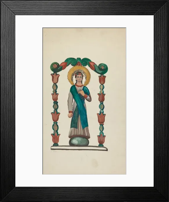 Framed Print : Bulto-Figure of Saint, 1935 / 1942. Creator: E. Boyd Framed Print : Bulto-Figure of Saint, 1935 / 1942. Creator: E. Boyd