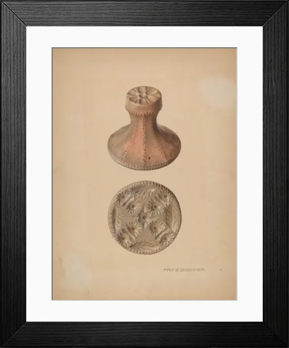 Framed Print : Double Mold, c. 1938. Creator: Fritz Boehmer
