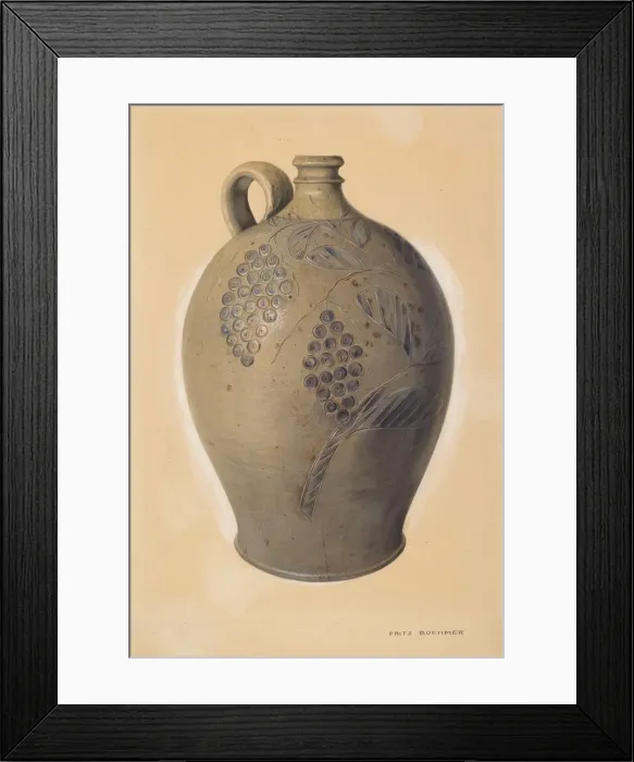 Framed Print : Wine Jug, probably 1939. Creator: Fritz Boehmer Framed Print : Wine Jug, probably 1939. Creator: Fritz Boehmer