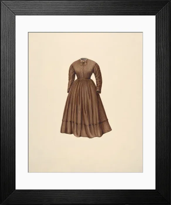 Framed Print : Bishop Hill: Dress, c. 1938. Creator: H. Langden Brown Framed Print : Bishop Hill: Dress, c. 1938. Creator: H. Langden Brown
