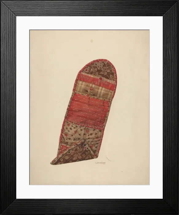 Framed Print : Needle Case, 1940. Creator: H. Langden Brown Framed Print : Needle Case, 1940. Creator: H. Langden Brown