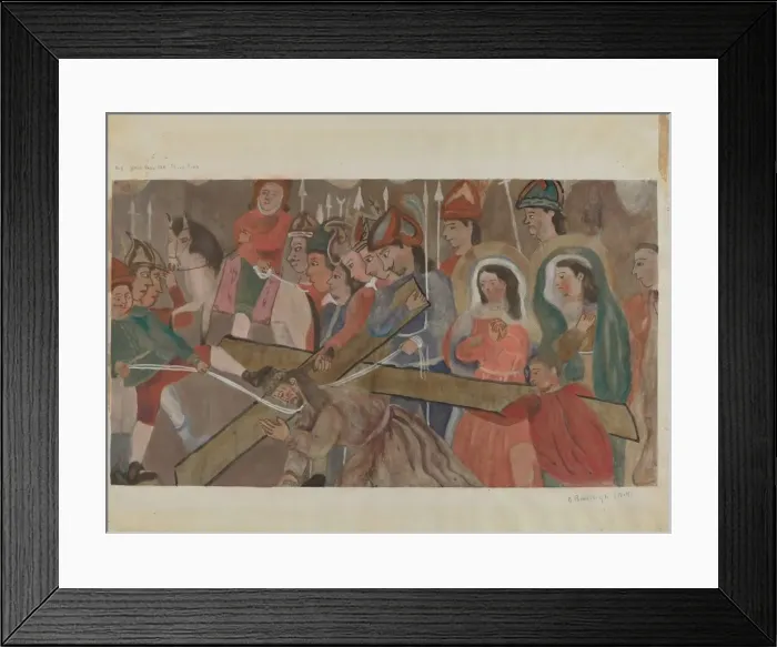 Framed Print : Station of the Cross No. 9: Jesus Falls the Third Time, c. 1936 Framed Print : Station of the Cross No. 9: Jesus Falls the Third Time, c. 1936