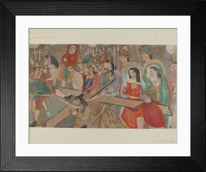 Framed Print : Station of the Cross No. 9: Jesus Falls the Third Time, c. 1936 Framed Print : Station of the Cross No. 9: Jesus Falls the Third Time, c. 1936