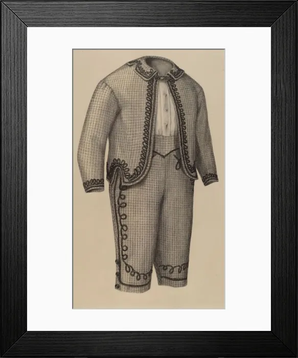 Framed Print : Boys Suit, 1935 / 1942. Creator: Julie C Brush Framed Print : Boys Suit, 1935 / 1942. Creator: Julie C Brush