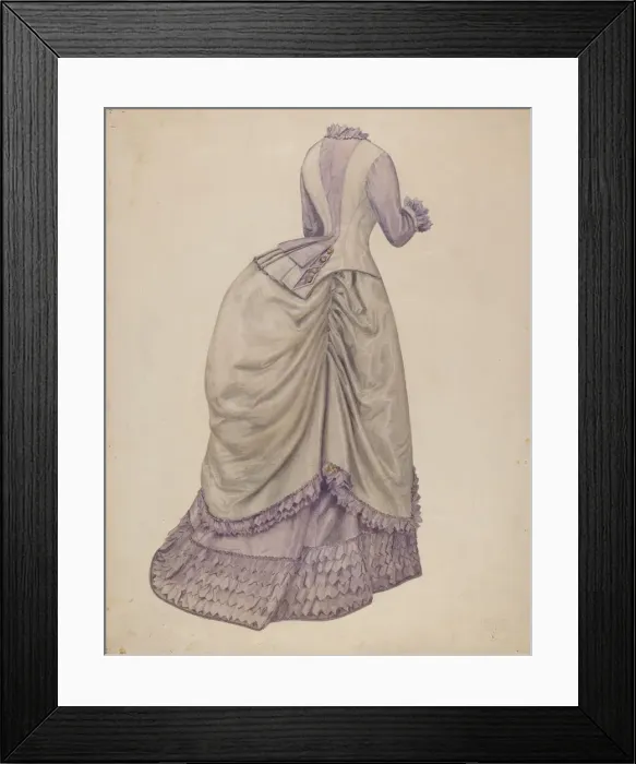 Framed Print : Dress, c. 1938. Creator: Julie C Brush Framed Print : Dress, c. 1938. Creator: Julie C Brush