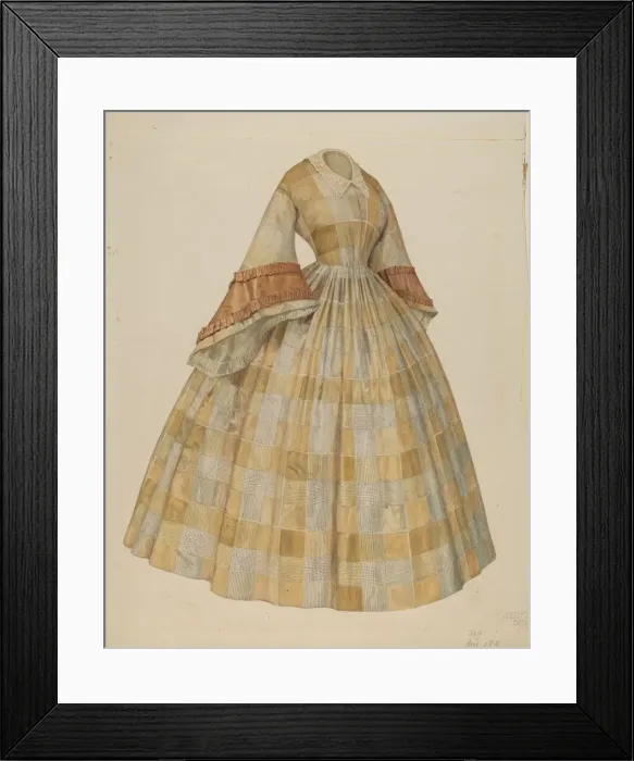 Framed Print : Dress, c. 1938. Creator: Julie C Brush Framed Print : Dress, c. 1938. Creator: Julie C Brush