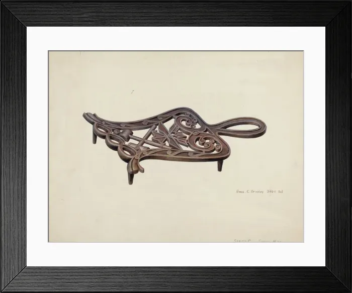 Framed Print : Flat Iron Stand, 1935 / 1942. Creator: Amos C. Brinton Framed Print : Flat Iron Stand, 1935 / 1942. Creator: Amos C. Brinton