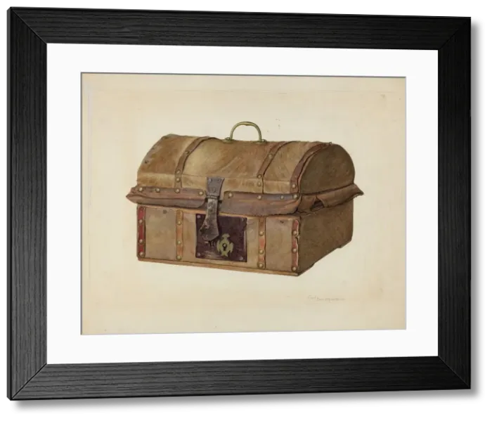 Framed Print : Miniature Chest, 1939. Creator: Carl Buergerniss Framed Print : Miniature Chest, 1939. Creator: Carl Buergerniss