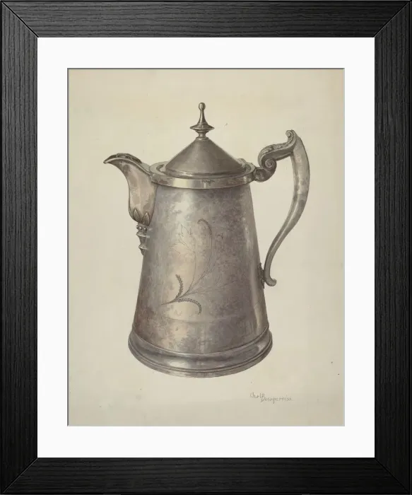 Framed Print : Ice Water Pitcher, 1940. Creator: Carl Buergerniss