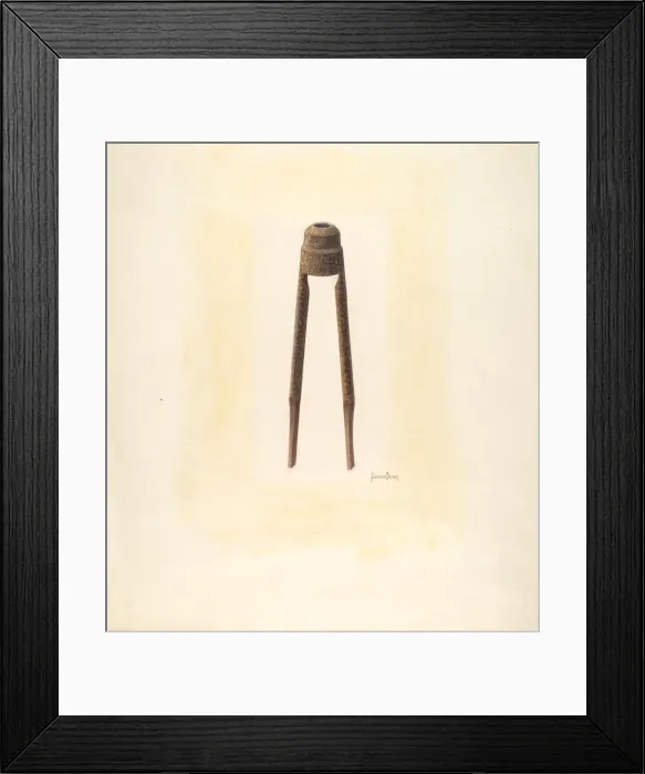 Framed Print : Bishop Hill: Dowel Cutter, c. 1939. Creator: H. Langden Brown Framed Print : Bishop Hill: Dowel Cutter, c. 1939. Creator: H. Langden Brown