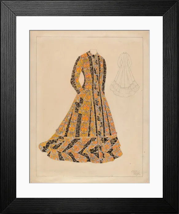 Framed Print : House Dress, c. 1936. Creator: Julie C Brush Framed Print : House Dress, c. 1936. Creator: Julie C Brush