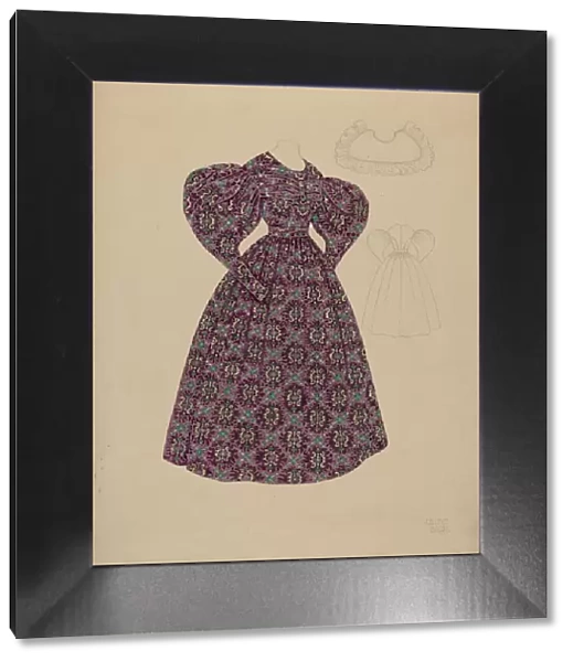 Dress, c. 1937. Creator: Julie C Brush