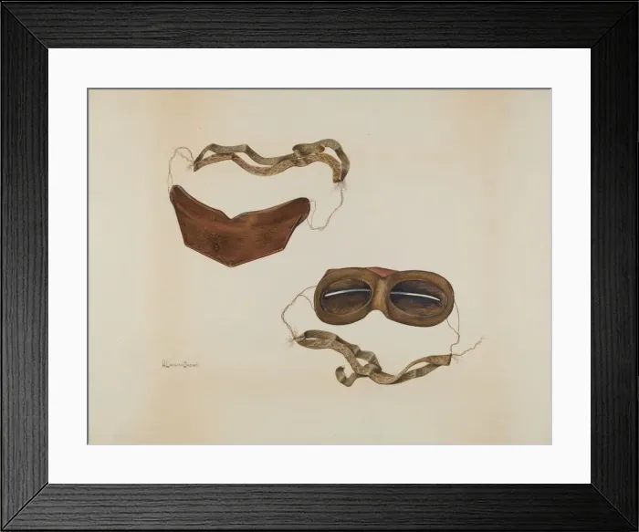 Framed Print : Eye Shades, c. 1937. Creator: H. Langden Brown Framed Print : Eye Shades, c. 1937. Creator: H. Langden Brown