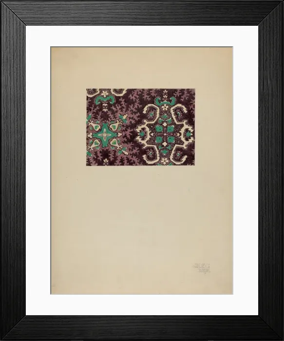 Framed Print : Printed Cotton, c. 1937. Creator: Julie C Brush Framed Print : Printed Cotton, c. 1937. Creator: Julie C Brush