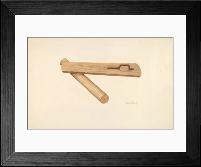 Framed Print : Bishop Hill: Mangler, c. 1939. Creator: H. Langden Brown Framed Print : Bishop Hill: Mangler, c. 1939. Creator: H. Langden Brown